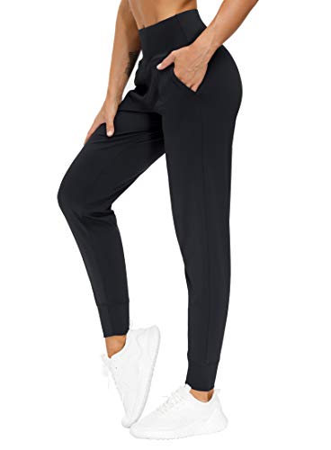 Yoga Joggers Pants with Pockets Athletic Leggings Tapered Lounge Pants