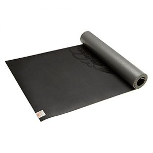 Gaiam Sol Dry-Grip Yoga Mat, Black, 5mm
