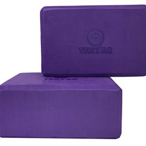 Teeyar Yoga Blocks Set Sturdy Odorless 3 Inch(High Density)