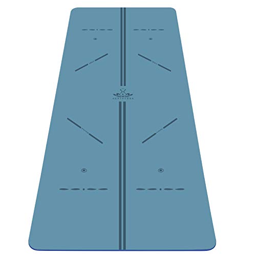 Heathyoga ProGrip Non Slip Yoga Mat with Alignment Lines