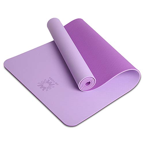 wwww Yoga Mat Eco Friendly TPE Non Slip with Carrying Strap