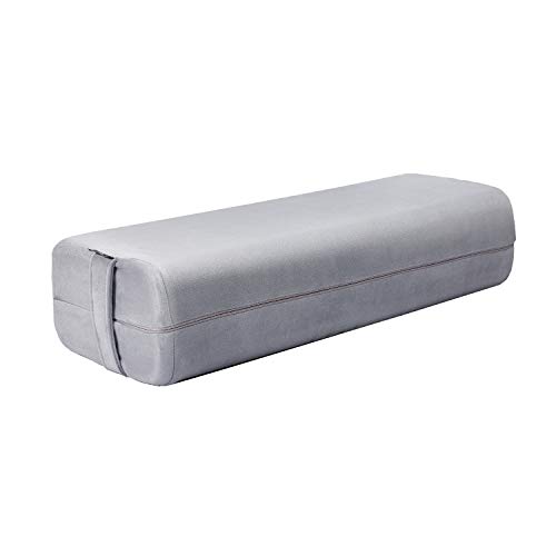 Yoga Bolster Pillow Machine Washable Suede Pillowcase with Handle