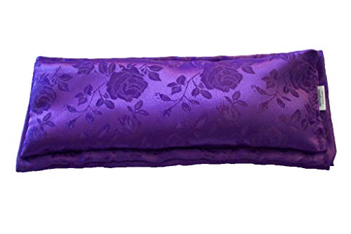 One Long Flax Seed and Lavender Silky Satin Eye Pillow