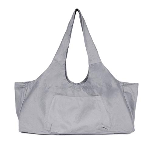 Large Yoga Mat Tote Sling Carrier with Side Pockets