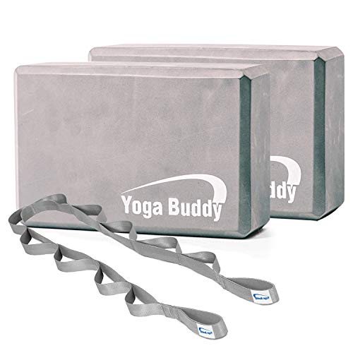 Roller Buddy Yoga Block Stretch Out Strap Set