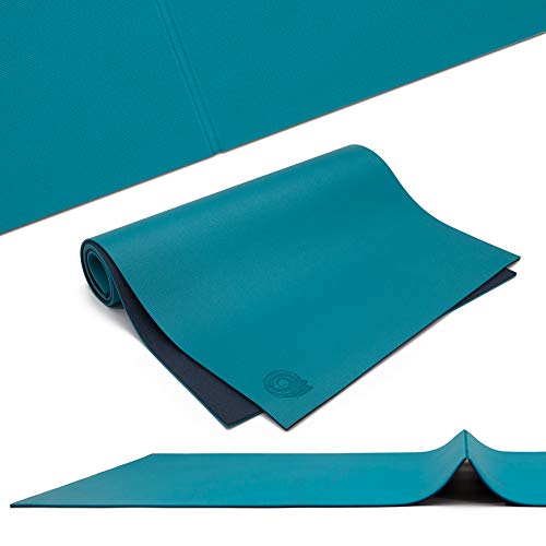 Navy Blue Koru Fold Roll Yoga Mat
