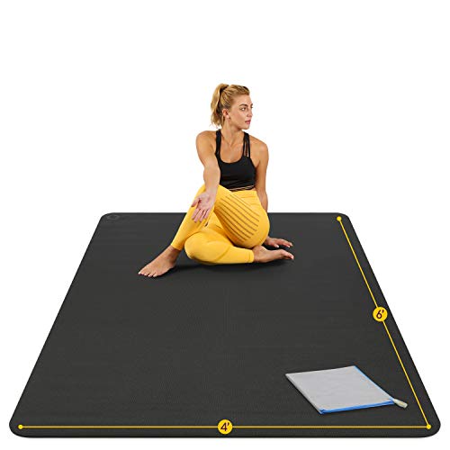 Extra Thick Large Yoga Mat also known as Home Gym Flooring Mat