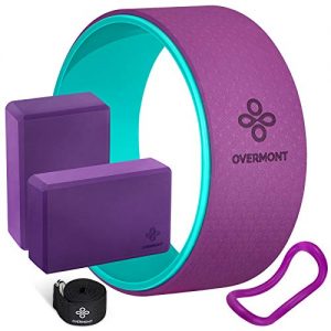 Overmont 5-in-1 Set, 1 Yoga Wheel for Back Pain