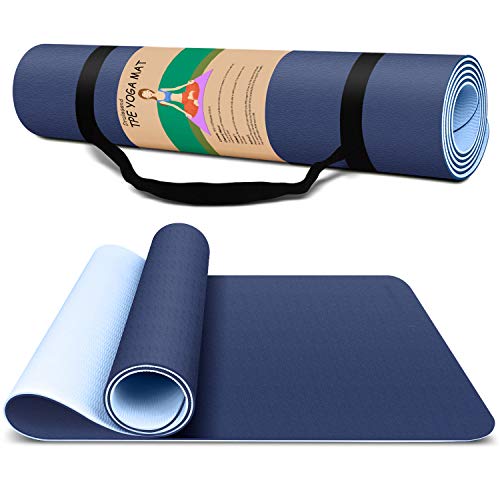 Yoga Mat Exercise Fitness Mat - High Density Non-Slip