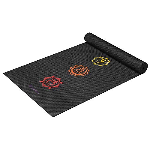 Gaiam Yoga Mat Premium Print Extra Thick Non Slip