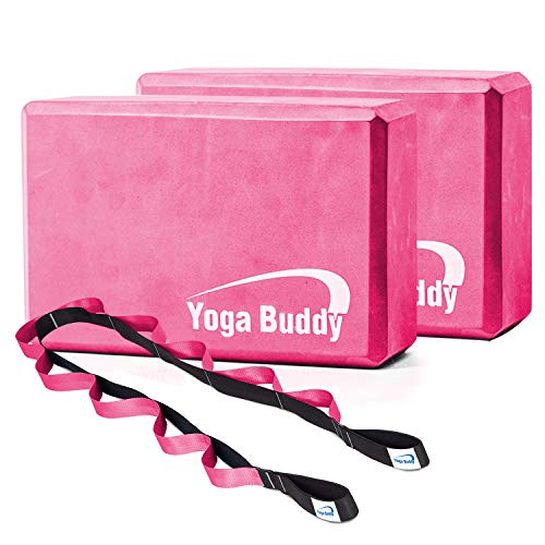 Roller Buddy Yoga Block Stretch Out Strap Set
