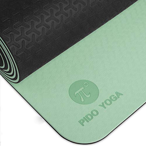 Pido Yoga Mat - 1/4 ,1/3 Inch Extra Thick Non Slip Yoga Mat