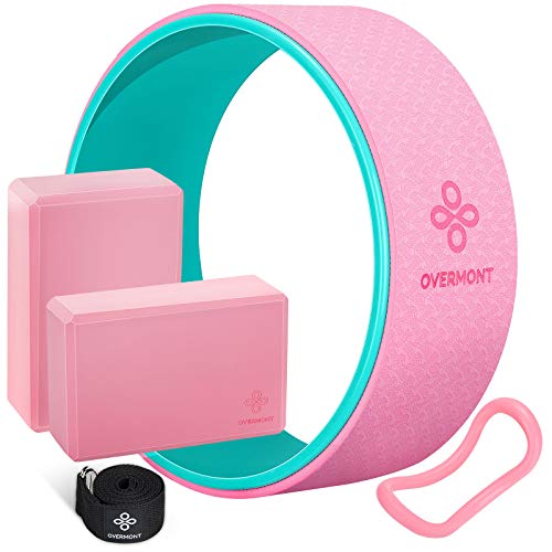 Overmont 5-in-1 Set, 1 Yoga Wheel for Back Pain- 13x 5in