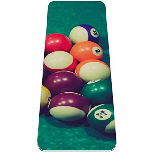 Yoga Mat - billiards - Extra Thick Non Slip Exercise, Fitness Mat