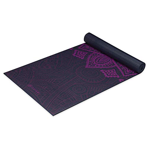 Gaiam Yoga Mat Premium Print Extra Thick Non Slip Exercise