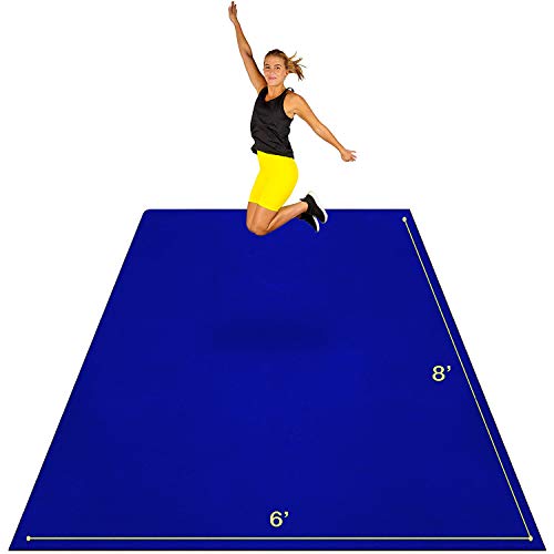 Large Exercise Mat 8' x 6' x 7mm | Ultra-Durable Non-Slip