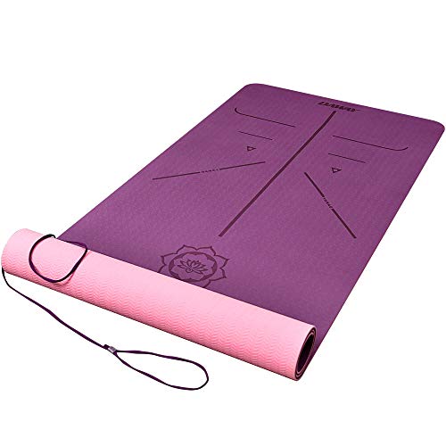DAWAY Wide Thick TPE Yoga Mat - Y8 Eco Friendly Pilates Mats