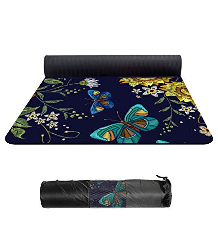 Non Slip Yoga Mat Eco Friendly with Carrying Bag