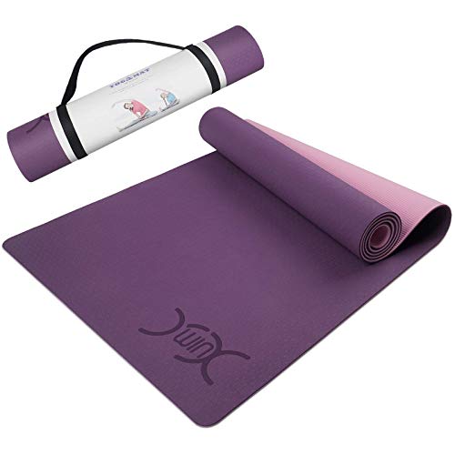 YXwin Yoga Mat, Classic 1/4 Inch Thick, Non Slip Pro Yoga Mat