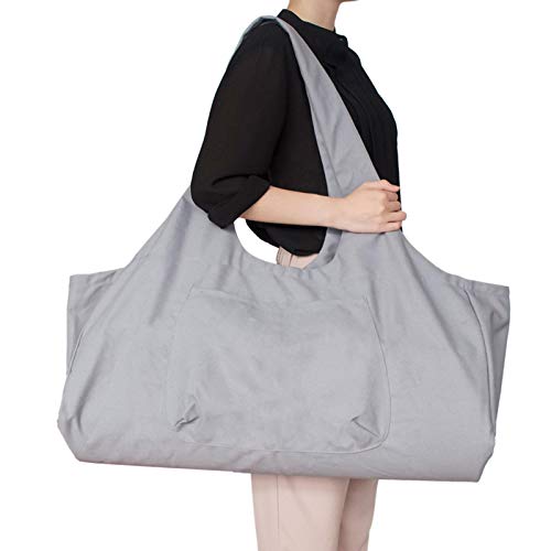 Yoga Mat Bag Large Yoga Mat Tote Sling Carrier with Side Pocket