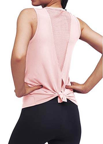 Mippo Workout Tops for Women Yoga Tops Mesh