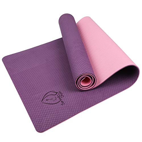 Samando Dhyan Yoga Mat for Women, Anti-Tear Exercise 6mm Yoga Mat