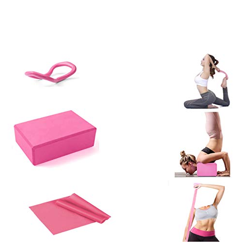 IntelligHome Yoga Starter Kit, Yoga Ring Yoga Block