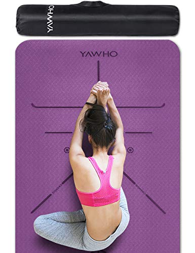 YAWHO Yoga Mat Fitness Mat Eco Friendly Material