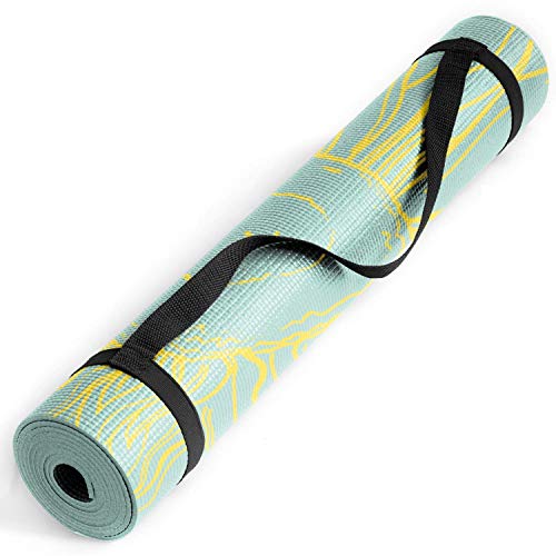 Nicole Miller Yoga Workout Mat, Thick Yoga Exercise for Home Gym
