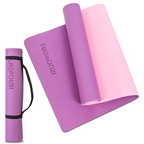 Yoga Mat for Women, 1/4 Inch Thick High Density