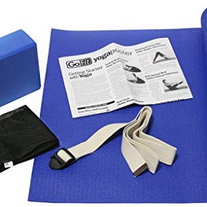 GoFit 5 Piece Yoga Kit - 68” x 24” Mat