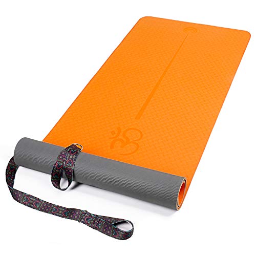 XGEAR Yoga Mat with Carrying Strap - Non-Slip Textured Surface