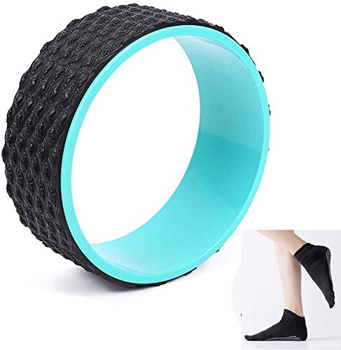 Mifly Non Slip Yoga Wheel Roller for Back Pain Stretching