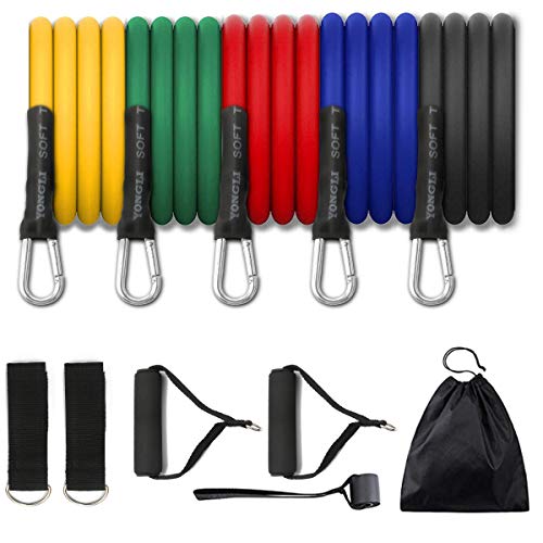 Yoga Stackable Resistance Bands with Handle