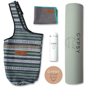Gypsy Earth Yoga Carry Bag with Yoga mat (Grey)