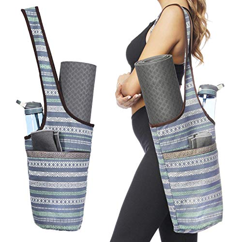 Entiforry Yoga Mat Bag with Large Size Pocket and Zipper Pocket