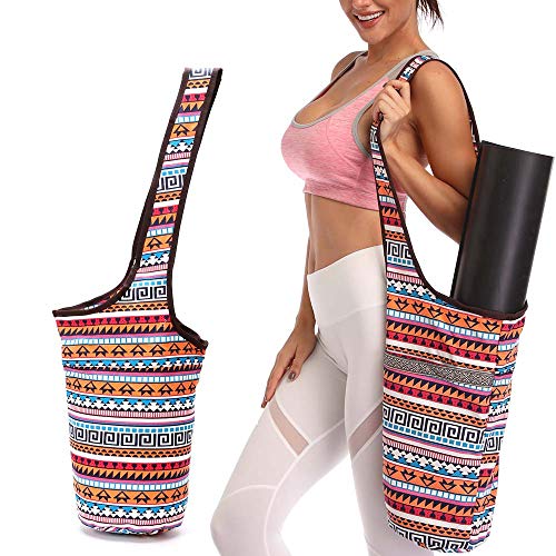 Yoga Mat Bag with Large Size Pocket and Zipper Pocket