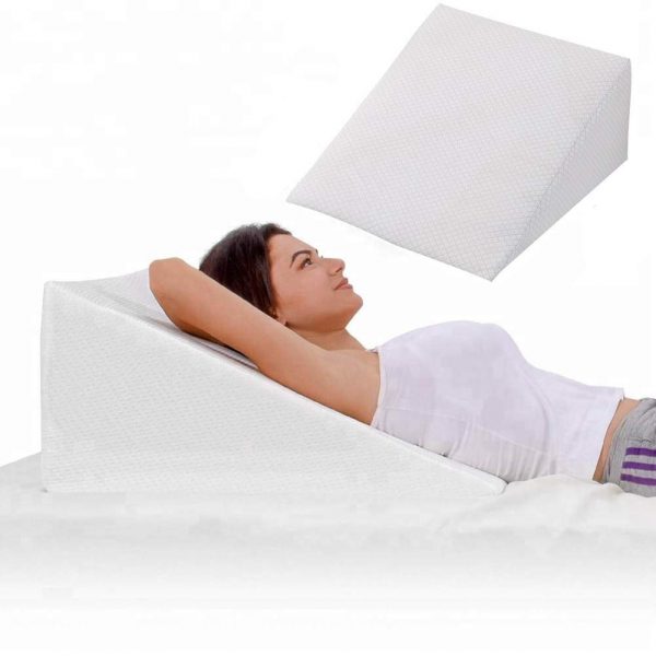 Wedge Pillow, Orthopedic Wedge Pillow with Memory Foam Top
