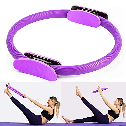 Elevate Your Fitness Routine: The Sunrich Pilates Ring Yoga Fitness Magic- 15 Inch Pilates Exercise Resistance Ring for Full Body Toning, Thighs, Body Sculpting, and Strengthening Abs, Legs for Women.