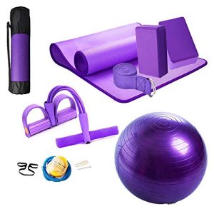 HONGBEI Yoga Set 11-Piece Yoga Mat with Carrying Strap