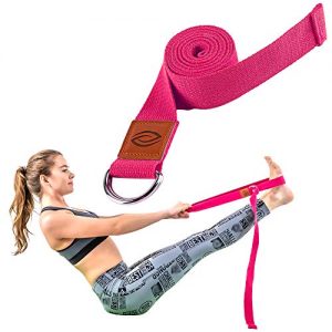 Yoga Exercise Straps in Pink for Stretching