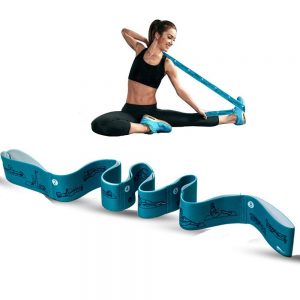 AOBOD Yoga Strap with 8 Loops for Stretching