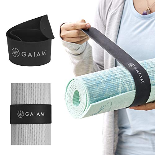 Gaiam Yoga Mat Strap Slap Band - Fits Most Size Mats