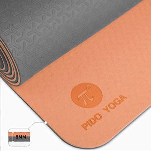 Pido Yoga Mat - 1/4, 1/3 Inch Extra Thick Non Slip
