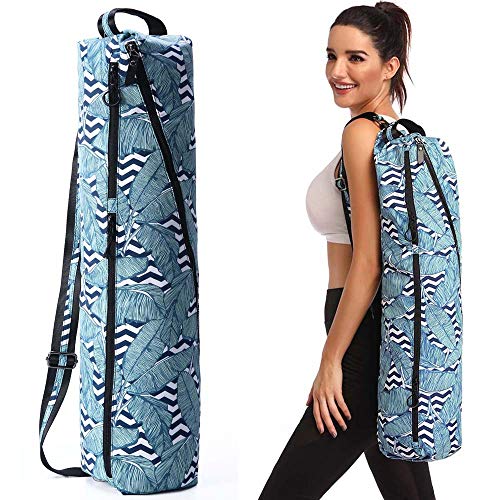 FODOKO Yoga Mat Bag, Full Zip Exercise Yoga Mat Sling Bag