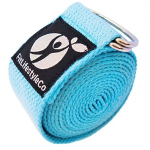 Yoga Strap Best for Stretching with Metal D-Ring