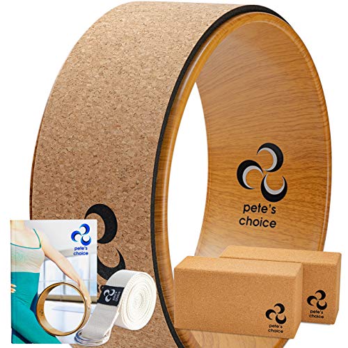 pete's choice Cork Yoga Wheel, Cork Yoga Blocks