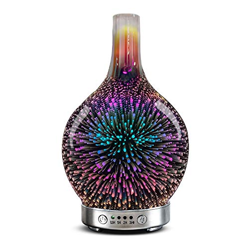 Essential Oil Diffuser 120ml 3D Glass Fireworks ultrasonic