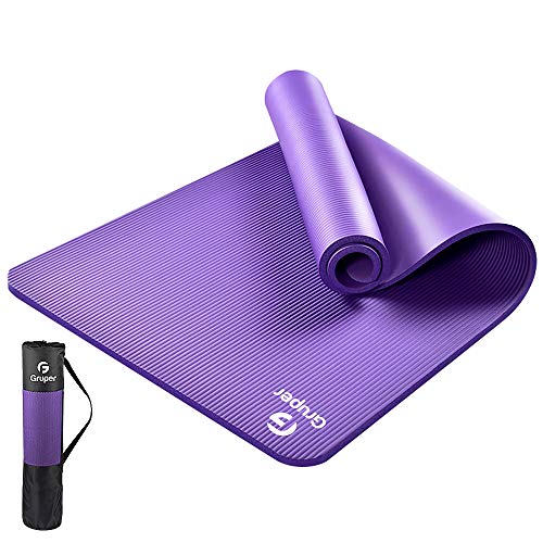 Gruper Thick Yoga Mat Non Slip, Large Size 72" L x 32" W
