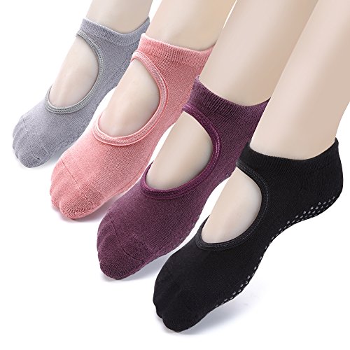 Yoga Socks Non Slip Skid Pilates Ballet Barre with Grips